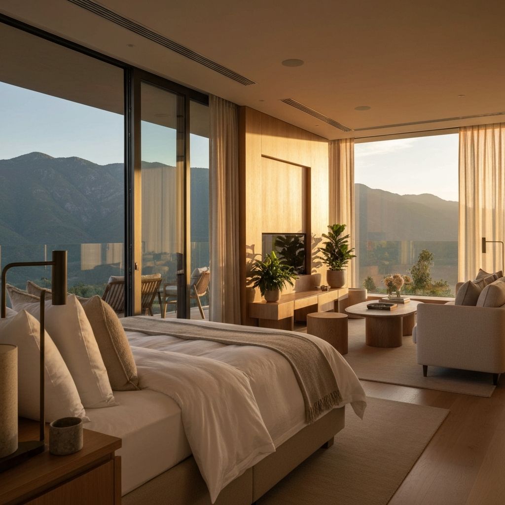 Luxury hotel suite